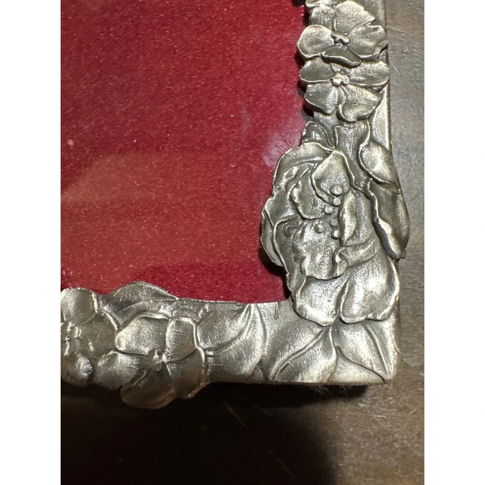 Vintage Style Ornate Silver Floral Metal Photo Frame 3.5x5 P10503A Indonesia